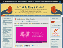 Tablet Screenshot of livingkidneydonation.co.uk